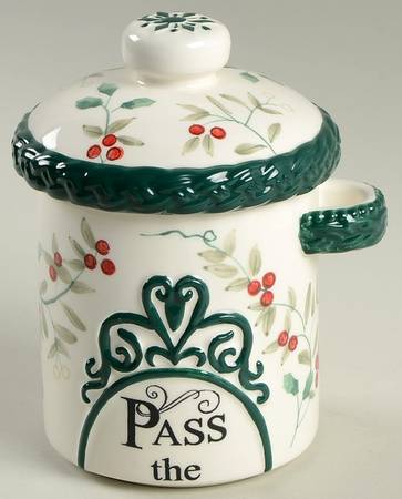 Winterberry Sculpted Sugar Bowl & Lid