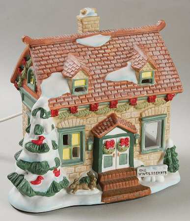 Winterberry Electric Lighted House