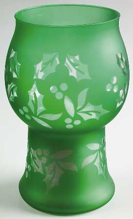Winterberry Glass Pillar Float Candleholder