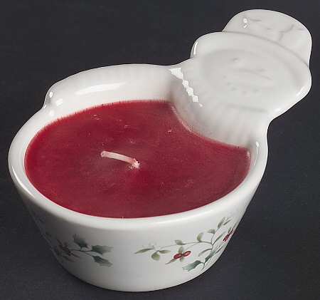 Winterberry Snowman Candleholder