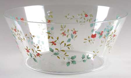 Winterberry 10" Acrylic Bowl