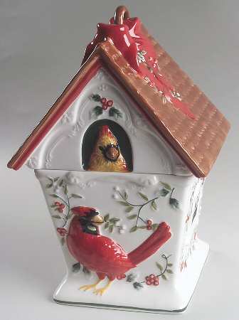 Winterberry Figural Cookie Jar & Lid