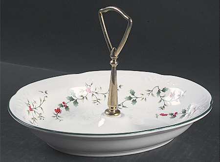 Winterberry Handled Candy Dish
