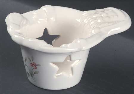 Winterberry Santa Votive Candleholder