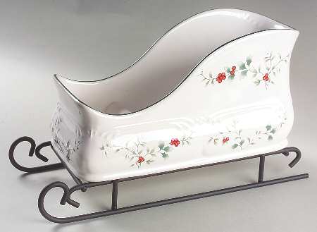 Winterberry Sled Server-Wine Holder W/Sled