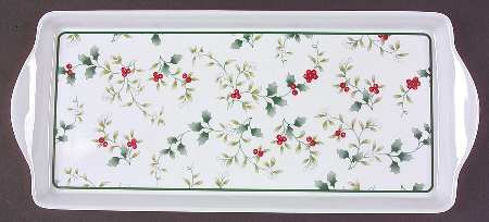 Winterberry 15" Melamine Sandwich Tray