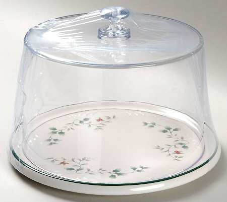 Winterberry Cheese Dish & Plastic Dome