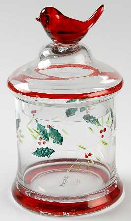 Winterberry Small Glassware Canister