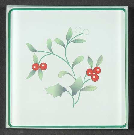 Winterberry Glassware Coaster