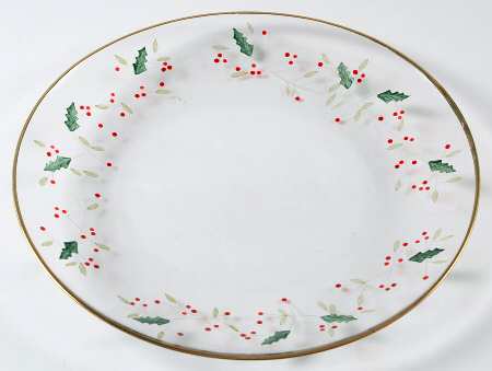 Winterberry 9" Glassware Buffet Plate