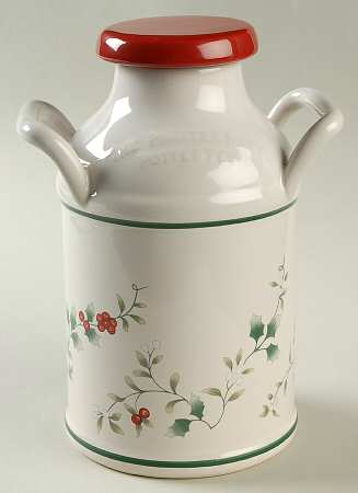 Winterberry Canister/Milk Pail & Lid