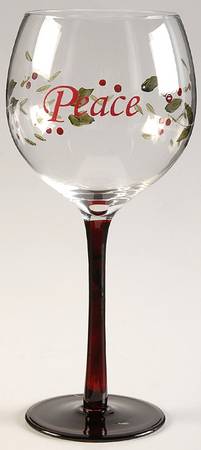 Winterberry Glassware Sentiments Wine