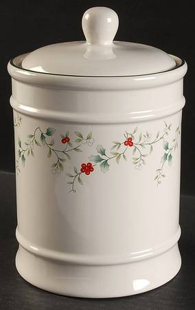 Winterberry Large Canister & Lid