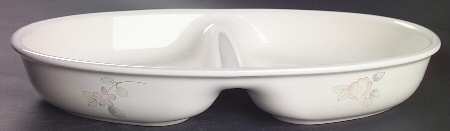 Wyndham 12" Oval Divided Vegetable Bowl