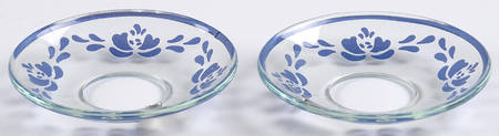 Yorktowne Glassware Bobeche/Candle Ring - Set of 2