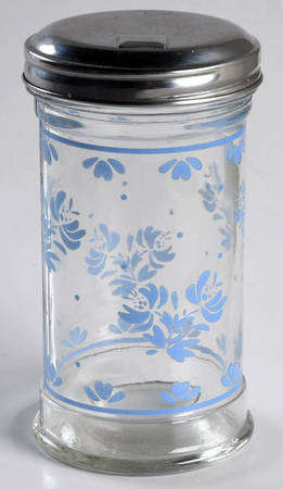 Yorktowne Glassware Sugar Pourer & Metal Lid