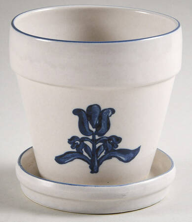 Yorktowne 4" Flower Pot & Underplate