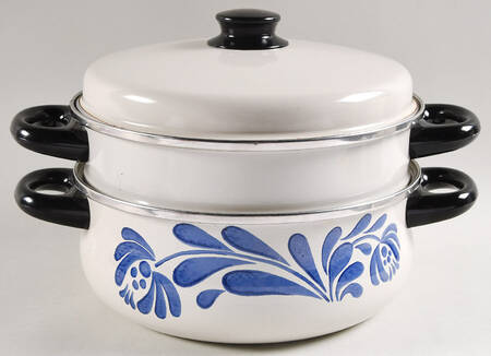 Yorktowne 4 Qt Metal Stew Pot/Steamer & Lid