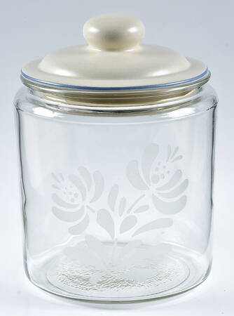 Yorktowne Glassware Cookie Jar & Lid