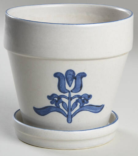 Yorktowne 4" Flower Pot with Underplate