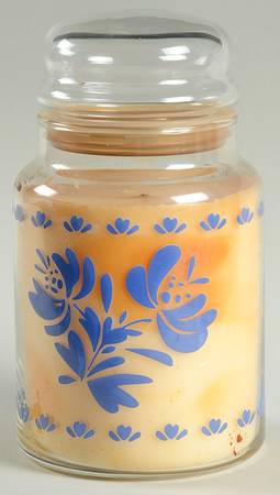 Yorktowne Glassware Candle Jar & Lid