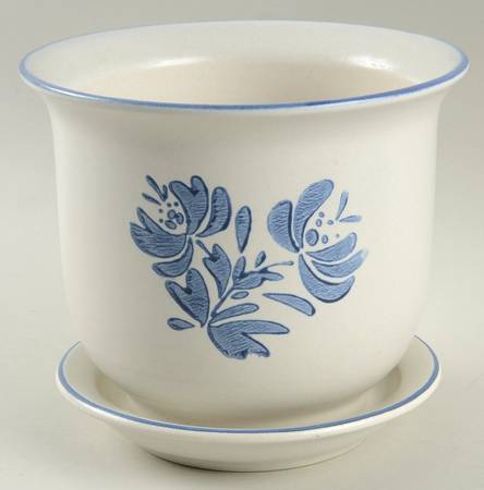 Yorktowne 6" Flower Pot & Underplate