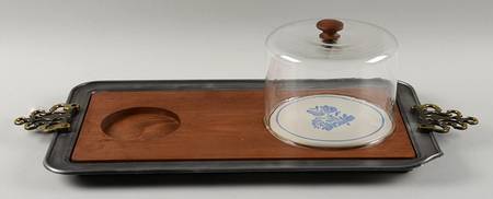 Yorktowne Wine and Cheese Tray with Dome, No Carafe