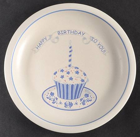 Yorktowne Happy Birthday Plate