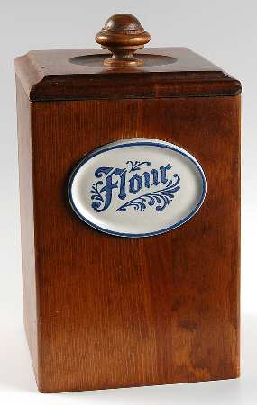 Yorktowne Wood Flour Canister & Lid