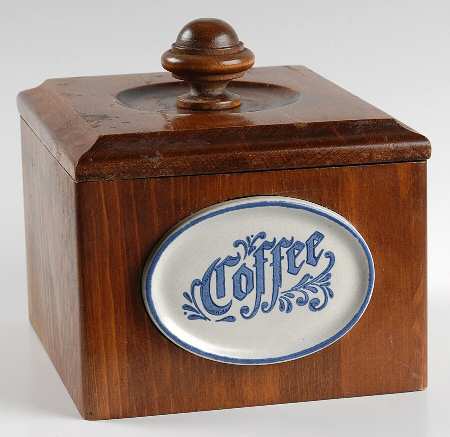 Yorktowne Wood Coffee Canister & Lid