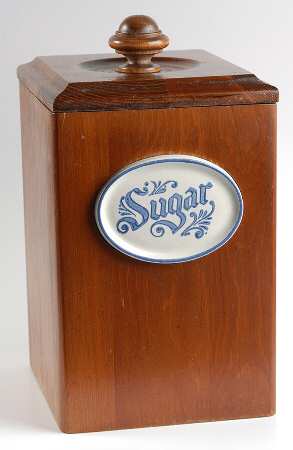 Yorktowne Wood Sugar Canister & Lid