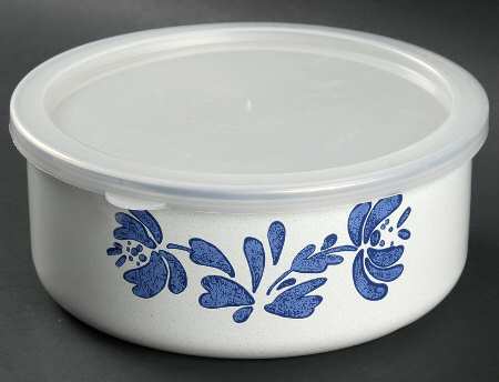 Yorktowne 71/4" Metal Bowl W/Plastic Lid
