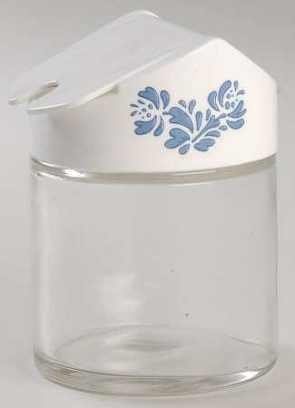 Yorktowne Glass Sugar Bowl & Plastic Lid
