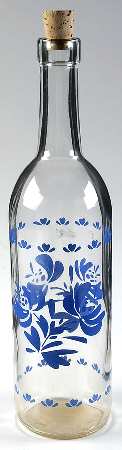 Yorktowne Glassware Bottle with Cork Stopper