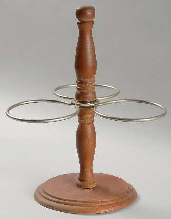 Yorktowne Metal/Wood Stand for 3 Jam/Relish Servers