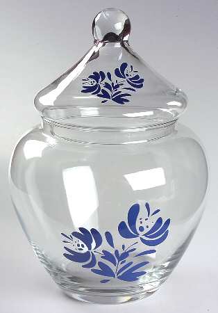 Yorktowne Glassware Candy Jar & Lid