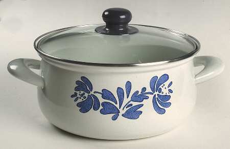 Yorktowne 4 Qt Metal Covered Casserole with Glass Lid