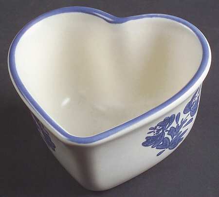 Yorktowne Heart Shaped Custard Cup by Pfaltzgraff