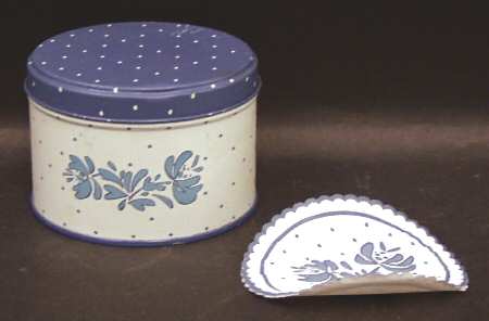 Yorktowne Paper Coasters with Round Metal Box by Pfaltzgraff
