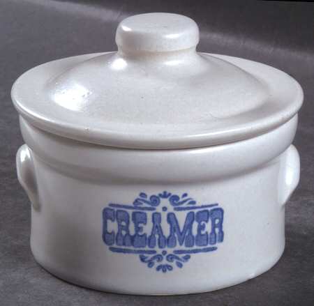 Yorktowne Creamer Crock & Lid