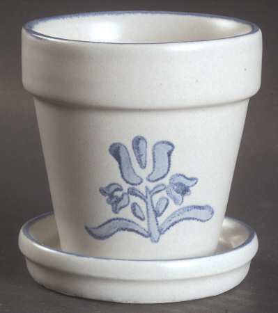 Yorktowne 3" Flower Pot & Underplate by Pfaltzgraff