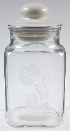 Yorktowne Large Glassware Canister by Pfaltzgraff