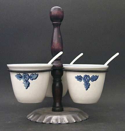 Yorktowne Jam/Relish Server & Metal/Wood Stand