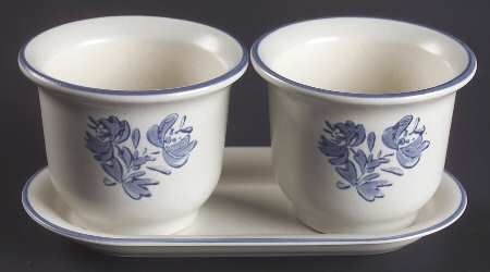 Yorktowne Herb Pots with Tray (2 Pots,1 Tray)