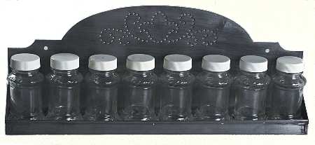 Yorktowne Spice Jar Set with Tinsmith Holder