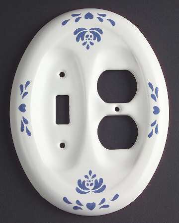 Yorktowne Combination Switchplate-Outlet Cover by Pfaltzgraff