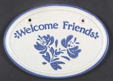 Yorktowne "Welcome" Wall Plaque by Pfaltzgraff