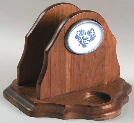 Yorktowne Wood Tray for Napkin, Salt & Pepper Set-