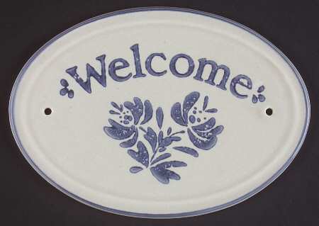 Yorktowne "Welcome" Wall Plaque by Pfaltzgraff