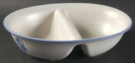Yorktowne 10" Oval Divided Vegetable Bowl
